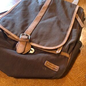 ELLINGTON Brown Backpack with Vintage Leather Accents